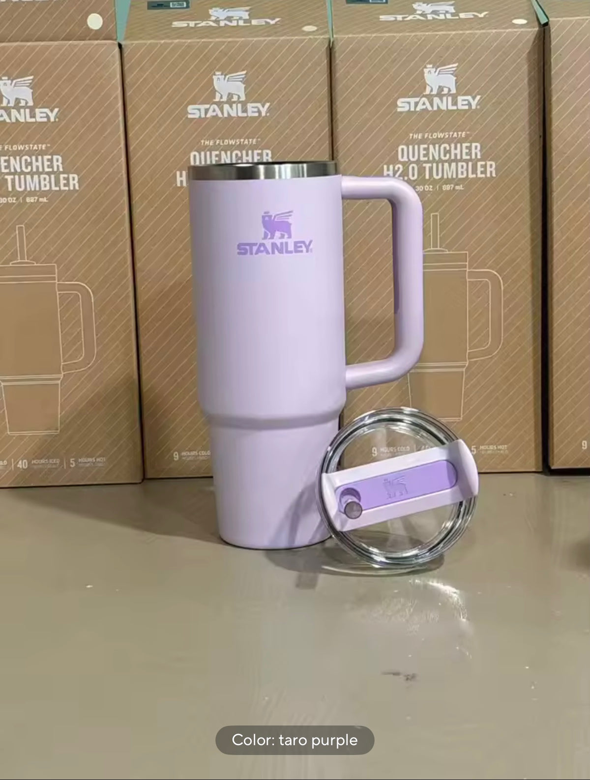 STANLEY Adventure Series H2.0 Stainless Steel Vacuum Straw Cup 887ml, RetroOutdoor Design Large Capacity Insulated Tumbler